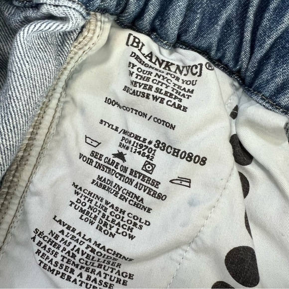 Blank NYC Jean Skirt Cargo Women Medium Blue Denim Waist Tie Belted Mini EE - Picture 4 of 7